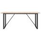 Preview: Esstisch O-Gestell 180x90x75 cm Massivholz Kiefer und Gusseisen