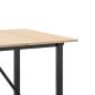 Preview: Esstisch O-Gestell 180x90x75 cm Massivholz Kiefer und Gusseisen