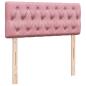 Preview: Boxspringbett mit Matratze Rosa 120x200 cm Samt