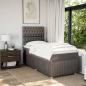 Preview: Boxspringbett mit Matratze Taupe 80x200 cm Stoff