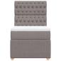 Preview: Boxspringbett mit Matratze Taupe 80x200 cm Stoff