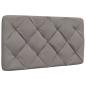 Preview: Bett mit Matratze Taupe 90x190 cm Stoff