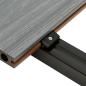 Preview: WPC Terrassendielen mit Zubehör Braun und Grau 16 m² 2,2 m