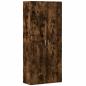 Preview: Highboard Räuchereiche 80x35x180 cm Holzwerkstoff