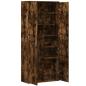 Preview: Highboard Räuchereiche 80x35x180 cm Holzwerkstoff