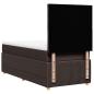 Preview: Boxspringbett mit Matratze Dunkelbraun 80x200 cm Stoff