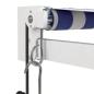 Preview: Elektrische Markise mit Kurbel Blau und Weiß 4x3 m