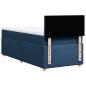 Preview: ARDEBO.de - Boxspringbett mit Matratze Blau 80x200 cm Stoff