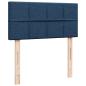 Preview: Boxspringbett mit Matratze Blau 80x200 cm Stoff