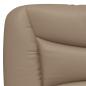 Preview: Bettgestell mit LED Cappuccino-Braun 90x190 cm Kunstleder