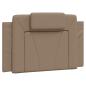 Preview: Bett mit Matratze Cappuccino-Braun 90x190 cm Kunstleder