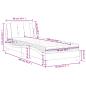 Preview: Bett mit Matratze Cappuccino-Braun 90x190 cm Kunstleder