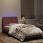 Preview: Bettgestell mit LED-Leuchten Rosa 80x200 cm Samt