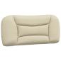 Preview: Bett mit Matratze Creme 90x190 cm Stoff