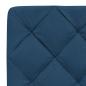 Preview: Bettgestell ohne Matratze Blau 90x190 cm Stoff