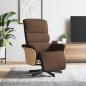 Preview: ARDEBO.de - Relaxsessel mit Fußteil Braun Stoff