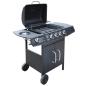 Preview: Gasgrill 4+1 Brenner Schwarz