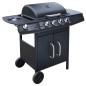 Preview: Gasgrill 4+1 Brenner Schwarz