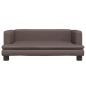 Preview: Hundebett Braun 80x45x30 cm Kunstleder