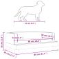Preview: Hundebett Braun 80x45x30 cm Kunstleder