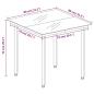 Preview: 3-tlg. Garten-Essgruppe mit Kissen Beige Poly Rattan