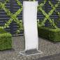Preview: ARDEBO.de - Gartenbrunnen mit Pumpe Edelstahl 130 cm Geschwungen