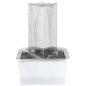Preview: Gartenbrunnen mit Pumpe Edelstahl 76 cm Dreieckig