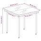 Preview: 3-tlg. Garten-Essgruppe mit Kissen Braun Poly Rattan