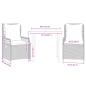 Preview: 3-tlg. Garten-Essgruppe mit Kissen Braun Poly Rattan