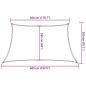 Preview: Sonnensegel 160 g/m² Trapezform Orange 3/4x2 m HDPE