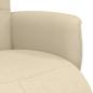 Preview: Relaxsessel mit Fußhocker Creme Stoff