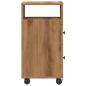 Preview: Badschrank Schmal mit Rollen Artisan-Eiche Holzwerkstoff
