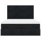 Preview: Ottoman-Bett mit Matratzen Schwarz 140x200 cm Samt