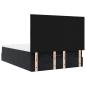 Preview: Ottoman-Bett mit Matratzen & LEDs Schwarz 140x200 cm Samt