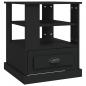 Preview: Beistelltisch Schwarz 50x50x60 cm Holzwerkstoff