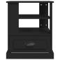 Preview: Beistelltisch Schwarz 50x50x60 cm Holzwerkstoff