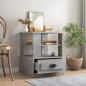 Preview: Beistelltisch Betongrau 50x50x60 cm Holzwerkstoff