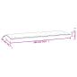 Preview: Gartenbank-Auflagen 2 Stk. Cremeweiß 180x50x7 cm Oxford-Gewebe