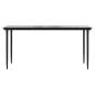 Preview: 5-tlg. Garten-Essgruppe mit Kissen Grau Poly Rattan Glas