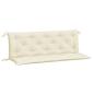 Preview: Gartenbank-Auflagen 2 Stk. Cremeweiß 150x50x7 cm Oxford-Gewebe