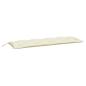 Preview: Gartenbank-Auflagen 2 Stk. Cremeweiß 150x50x7 cm Oxford-Gewebe