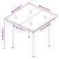 Preview: 5-tlg. Garten-Essgruppe mit Kissen Hellgrau Poly Rattan