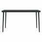 Preview: 5-tlg. Garten-Essgruppe mit Kissen Schwarz Poly Rattan Glas
