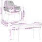 Preview: 5-tlg. Garten-Essgruppe mit Kissen Schwarz Poly Rattan Glas