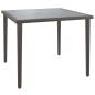 Preview: 3-tlg. Garten-Lounge-Set mit Kissen Grau Poly Rattan