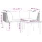 Preview: 3-tlg. Garten-Lounge-Set mit Kissen Grau Poly Rattan
