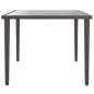 Preview: Gartentisch Grau 48x48x37 cm Stahl