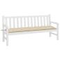 Preview: Gartenbank-Auflage Beige 180x50x7 cm Oxford-Gewebe