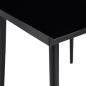 Preview: 5-tlg. Garten-Essgruppe mit Kissen Schwarz Poly Rattan