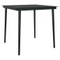 Preview: 3-tlg. Garten-Essgruppe mit Kissen Grau Poly Rattan